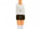 Sada 22 figurek na fotbálek bílá-modrá, 2,5 x 10,5 x 2 cm