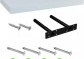 Stilista Nástěnná police Volato, 70 cm, lesklá bílá