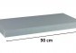 Stilista nástěnná police Volato, 90 cm, stříbrná
