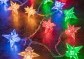 Vánoční LED osvětlení 4 m, barevné hvězdy, 40 LED