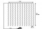 VOLTRONIC Vánoční světelný závěs 3x6 m, barevný, 12 pramenů